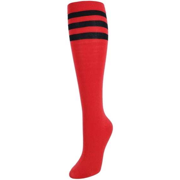 CTM Julietta Fashion Knee-High Striped Socks (1 Pair) (Women)