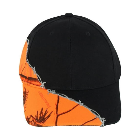 CTM Kati Unisex Barbed Wire Embroidered Camo Baseball Cap