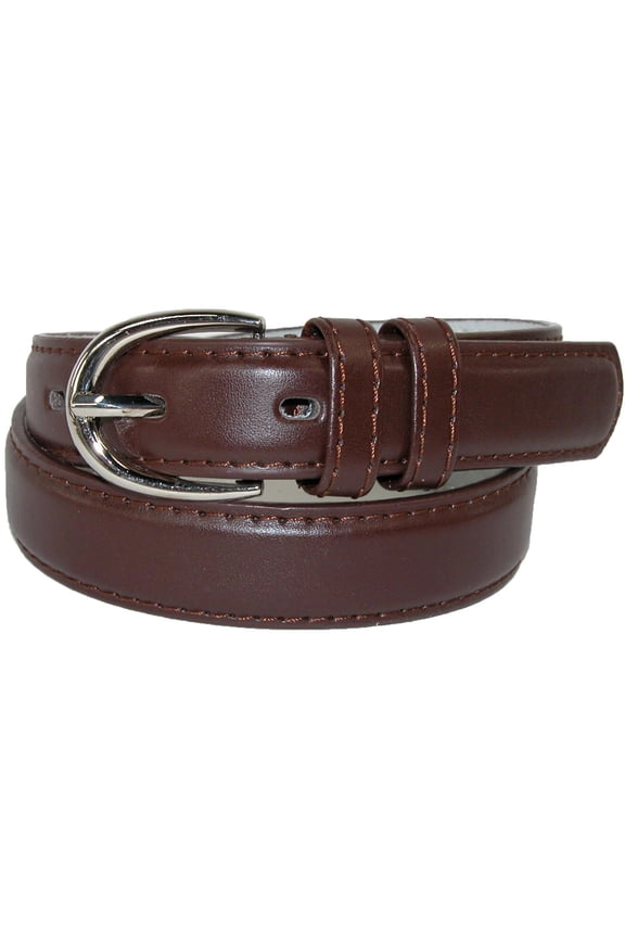 Kid's Leather 1 inch Basic Dress Belt (Pack of 2)