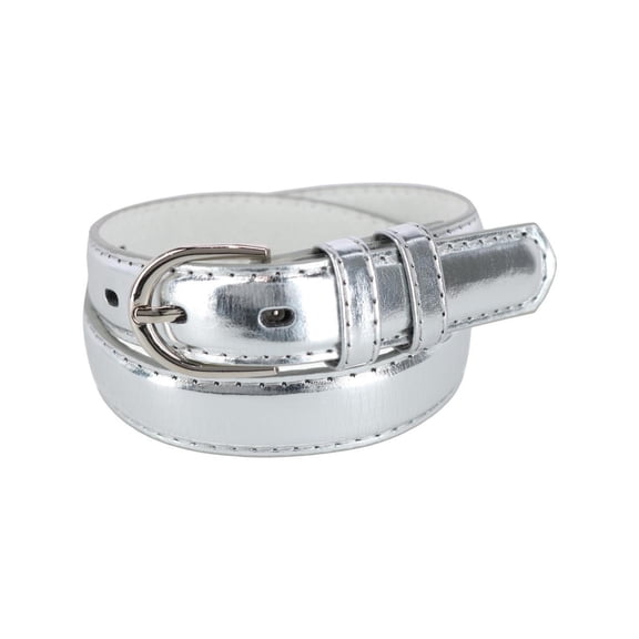 CTM Kid's Leather 1 inch Basic Dress Belt