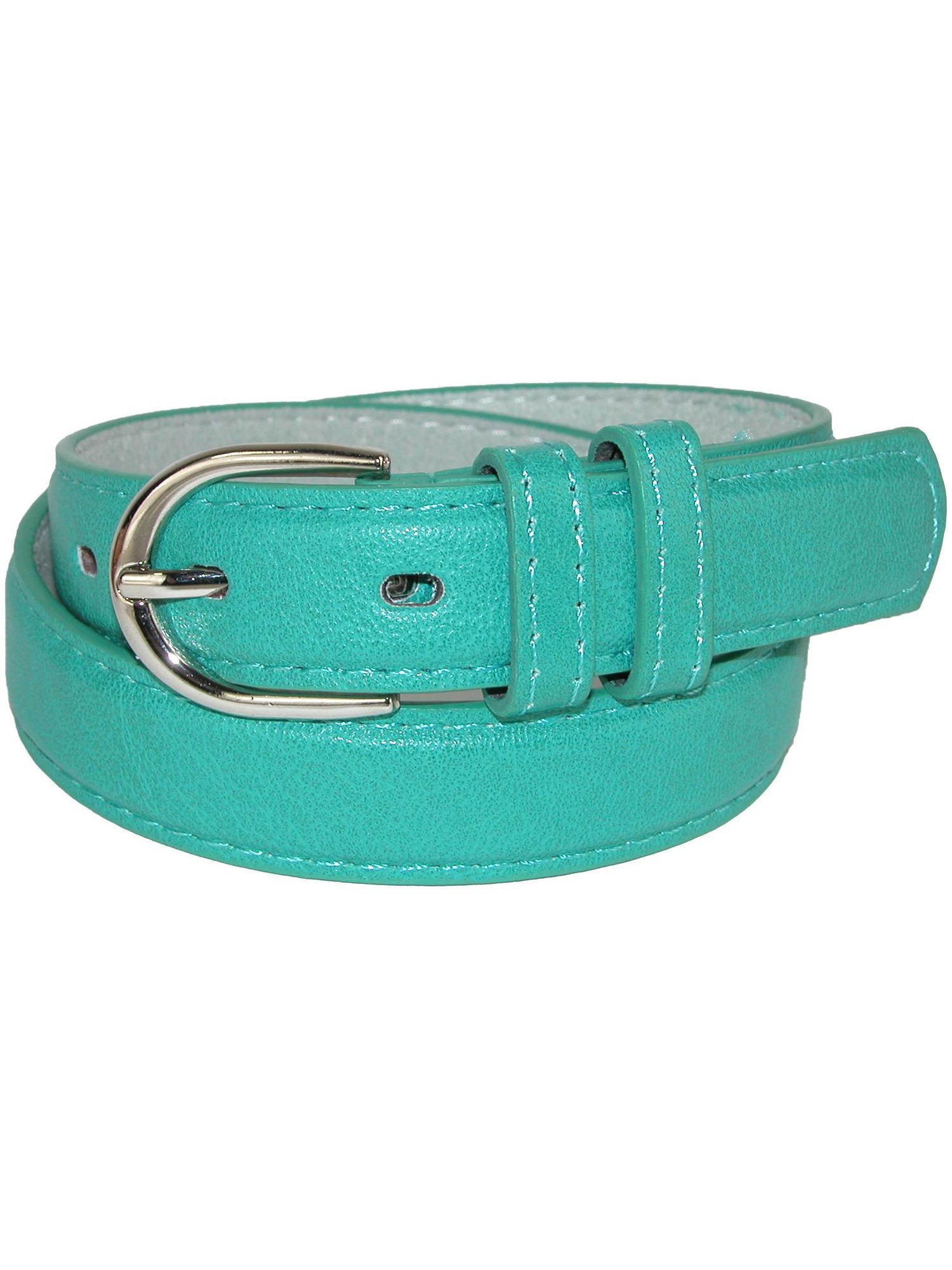 CTM Kid's Leather 1 inch Basic Dress Belt