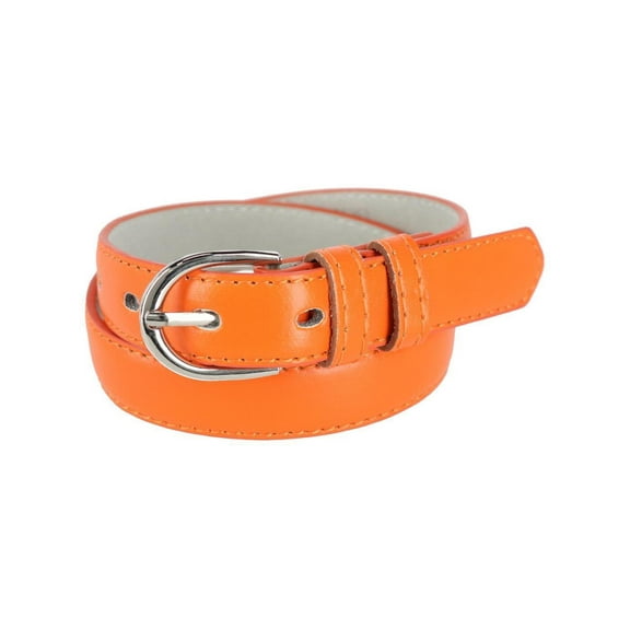 CTM Kid's Leather 1 inch Basic Dress Belt