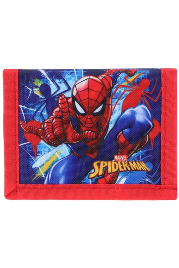 Kid's Marvel Spiderman Power Hook & Loop Closure Bi Fold Wallet