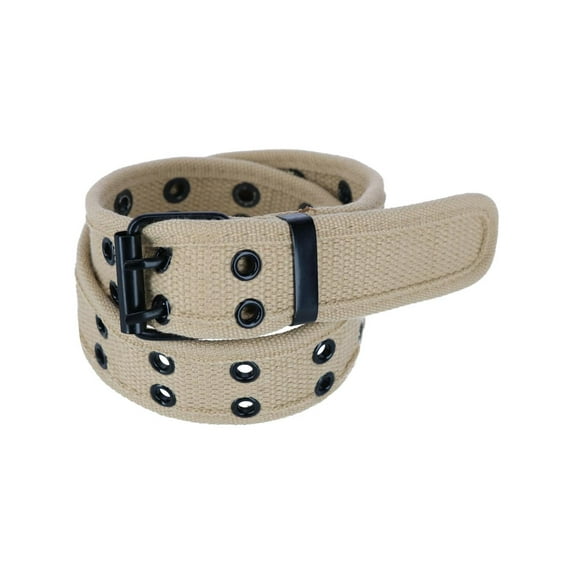 CTM Kids 2 Hole Roller Buckle Canvas Belt