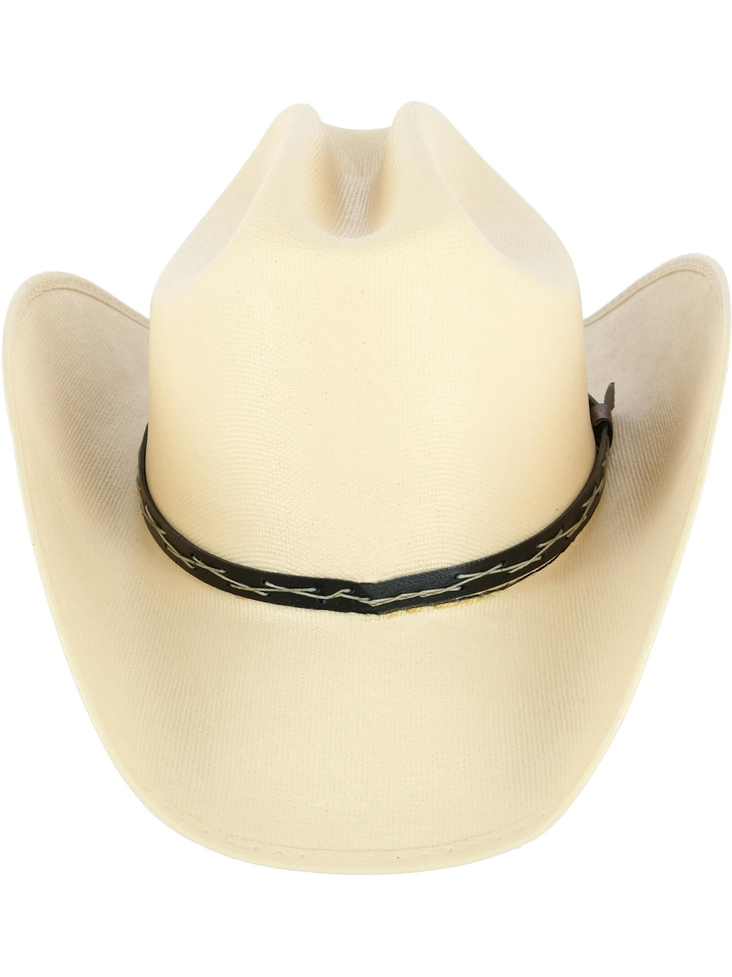 White Canvas Taco Western Hat - Toll Booth Saddle Shop