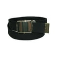 thumbnail image 1 of CTM Kids' Cotton Adjustable Belt with Brass Clamp Slide Buckle, 1 of 2