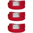 thumbnail image 1 of CTM Kids' Elastic Stretch Belt with Magnetic Buckle (Pack of 3), 1 of 3