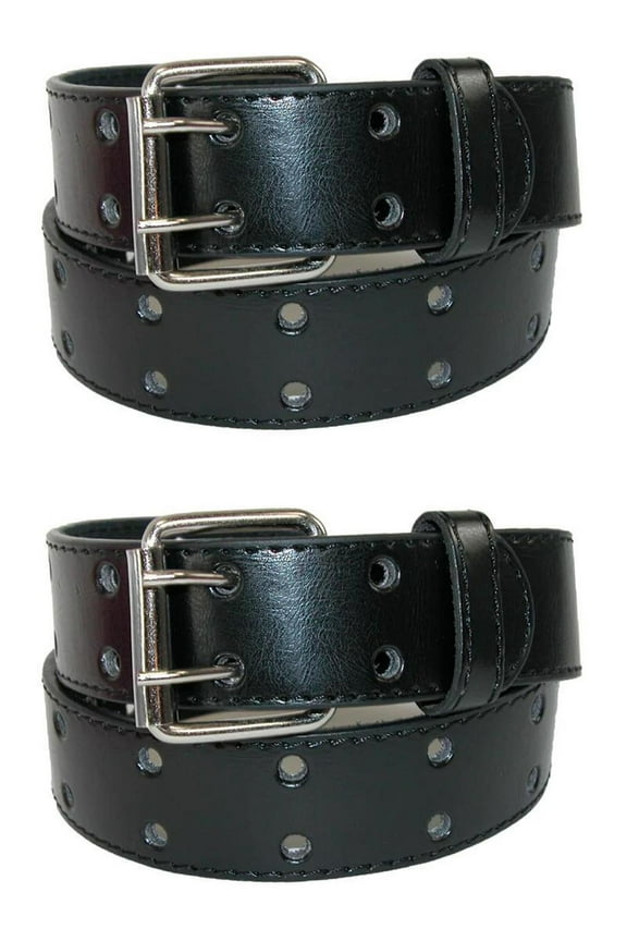 Kids' Leather Two Hole Jean Belt (Pack of 2)