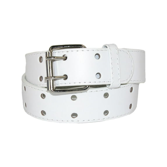 CTM Kids' 1 Inch Wide Leather Two Hole Jean Belt