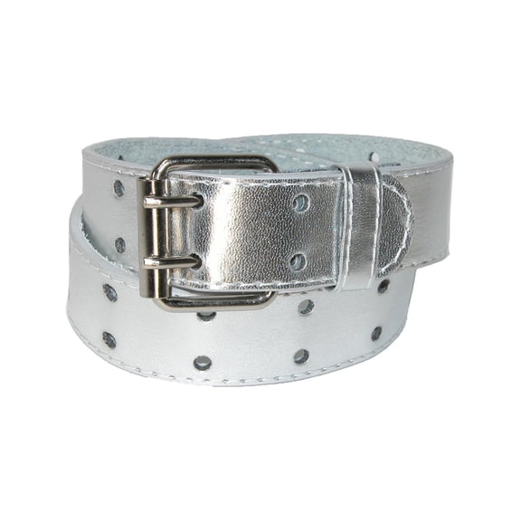 CTM Kids' 1 Inch Wide Leather Two Hole Jean Belt