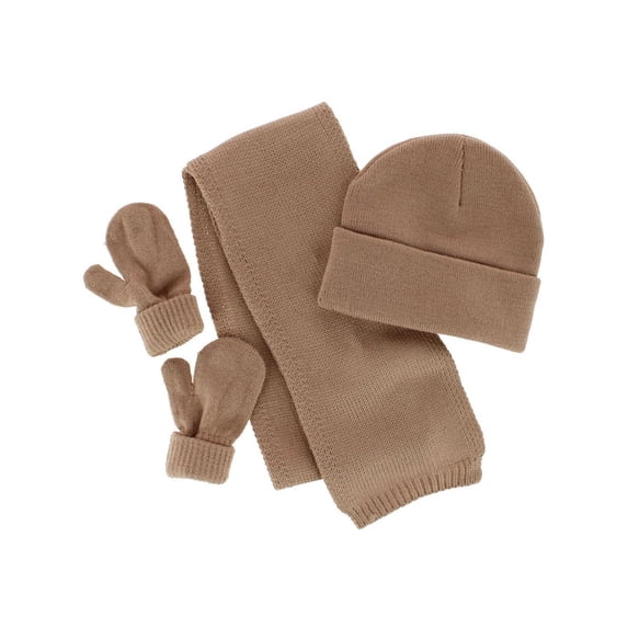 CTM Kids' One Size Winter Beanie Hat Mitten and Scarf Set by Wootie