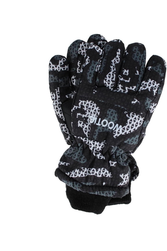 Kids' Print Design Winter Ski Gloves by Wootie