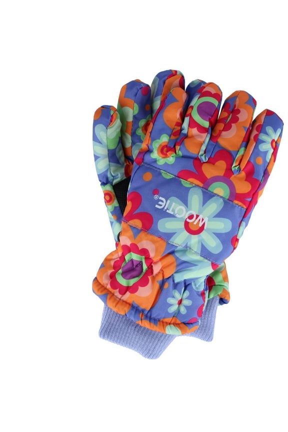 Kids' Print Design Winter Ski Gloves by Wootie