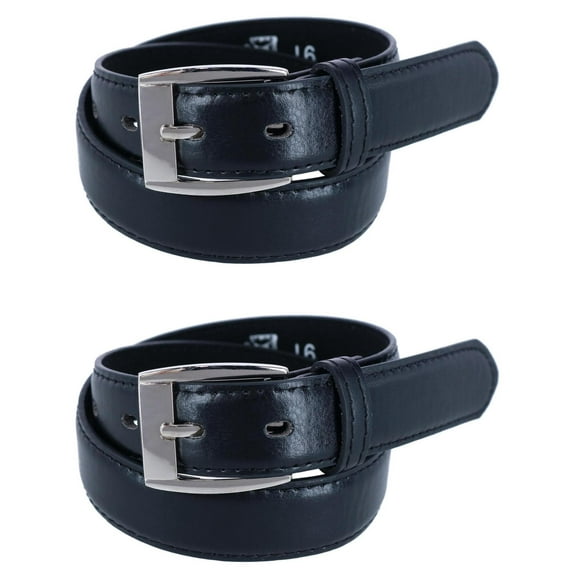 CTM Kids 1 1/8 Inch Causal Jean Belt (Pack of 2)