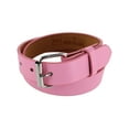 thumbnail image 1 of CTM Kids' Solid Bold Color Belt with Roller Buckle, 1 of 5