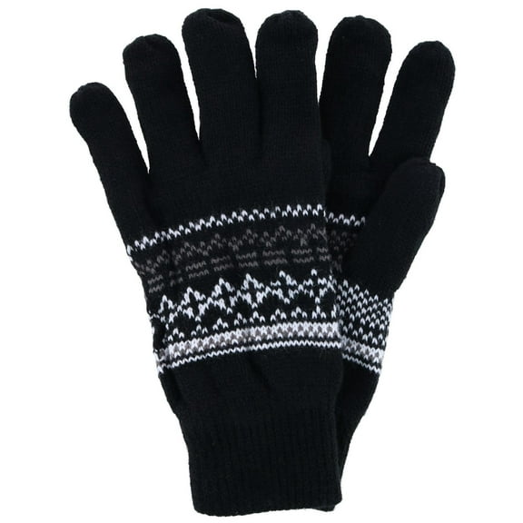 CTM  Knit Winter Pattern Glove (Men)