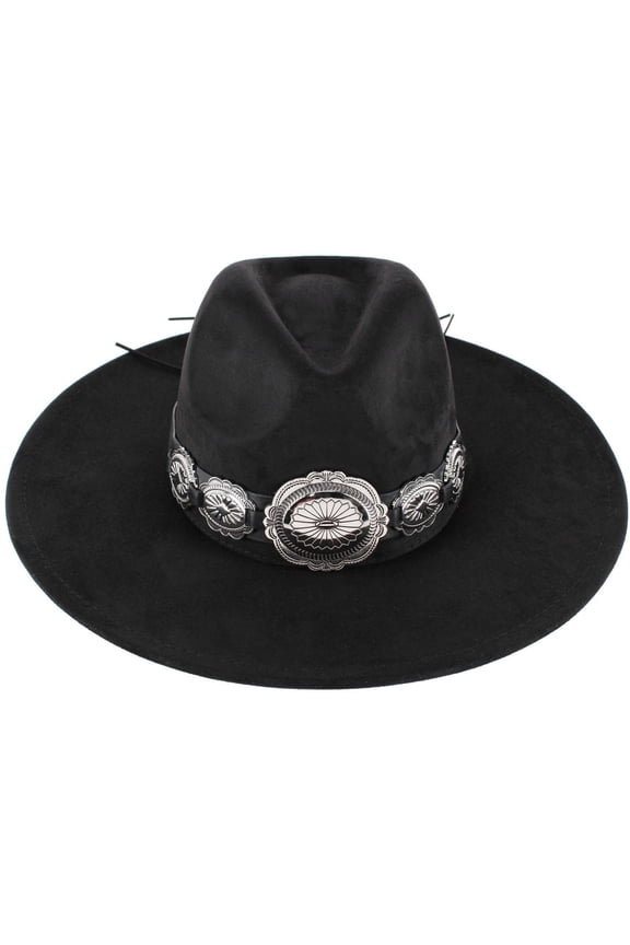 Large Concho Western Fedora (Women)