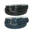 thumbnail image 1 of CTM  Leather 1 1/8 Inch Dress Belt (Pack of 2 Colors) (Women), 1 of 2
