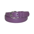 thumbnail image 1 of CTM  Leather Dress Belt 1 1/8 Inch Silver Buckle (Women), 1 of 4