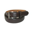 thumbnail image 1 of CTM  Leather Basic Dress Belt with Silver Buckle (Men Big & Tall), 1 of 2