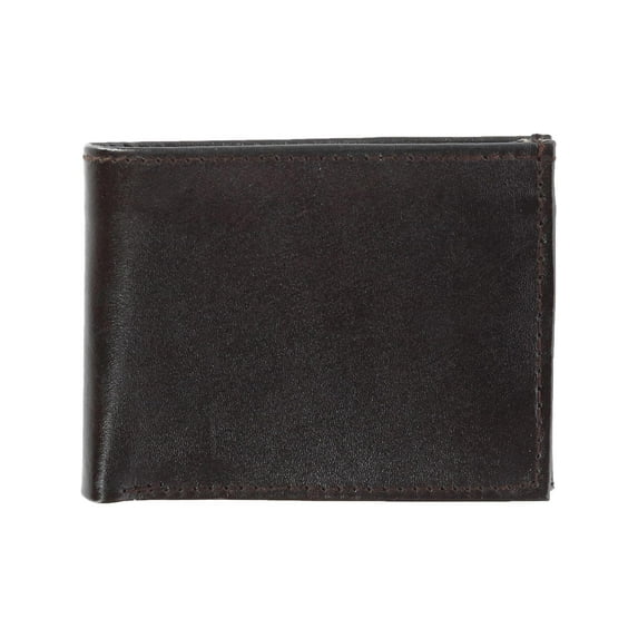 CTM Leather Bifold Wallet with Snap Insert Cover (Men)