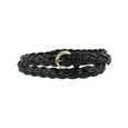 thumbnail image 1 of CTM  Leather Braided Skinny Casual Belt (Women), 1 of 4