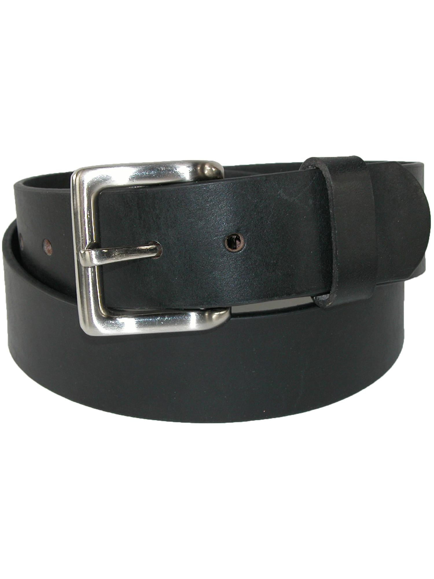 CTM Men's Big & Tall Leather Western Belt