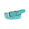 thumbnail image 1 of CTM Leather Croc Print Belt, 1 of 3