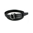 thumbnail image 1 of CTM  Leather Dress Belt with Metal Keeper (Women), 1 of 4