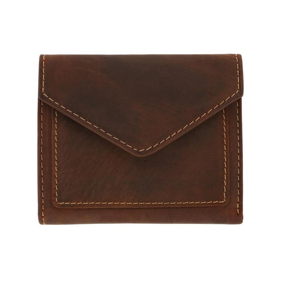 CTM  Leather Envelope Style Trifold Wallet (Men)