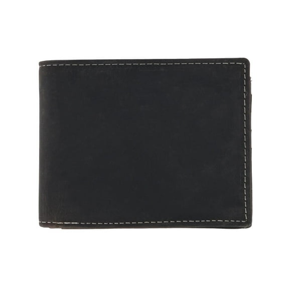 CTM  Leather Expandable Bill Slot Bifold Wallet (Men)