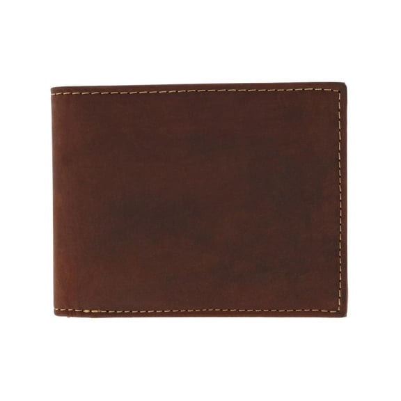 CTM  Leather Expandable Bill Slot Bifold Wallet (Men)