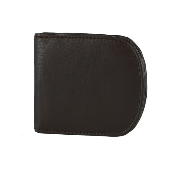 CTM  Leather Front Pocket C-Fold Taxi Wallet (Men)