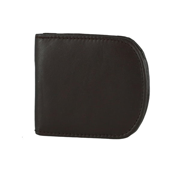 CTM Leather Front Pocket C-Fold Taxi Wallet (Men)