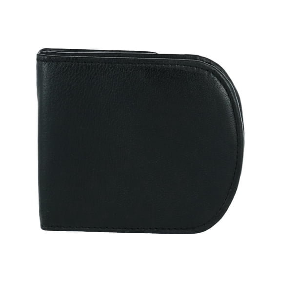 CTM  Leather Front Pocket C-Fold Taxi Wallet (Men)