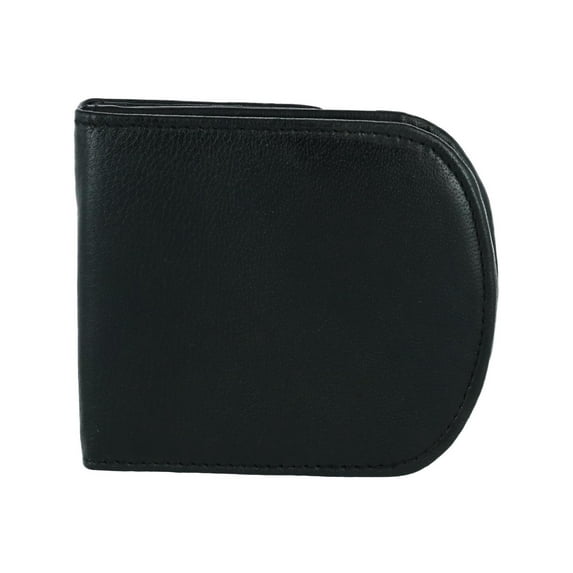 CTM Leather Front Pocket C-Fold Taxi Wallet (Men)