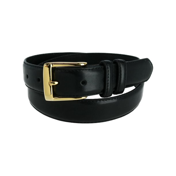 CTM Leather Gold Buckle Belt (Men)