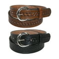 thumbnail image 1 of CTM  Leather Removable Buckle Belts (Pack of 2) (Men), 1 of 4