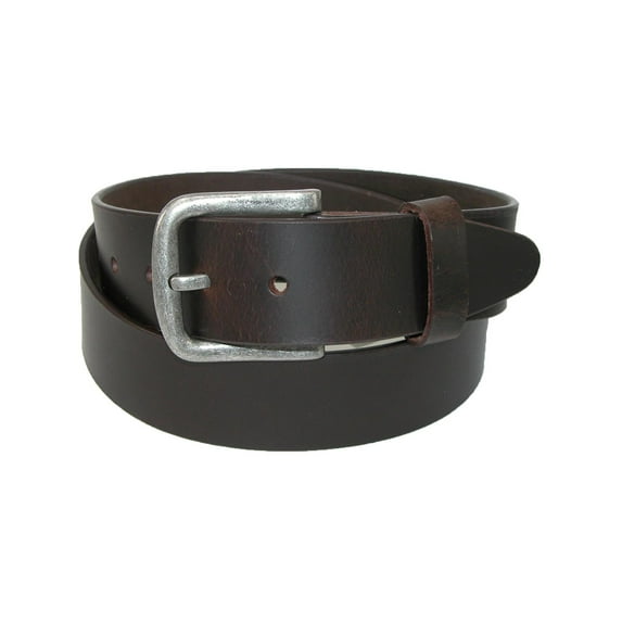 CTM Leather Removable Buckle Bridle Belt (Men Big & Tall)