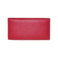 thumbnail image 1 of CTM Leather Solid Color Checkbook Cover Wallet, 1 of 2