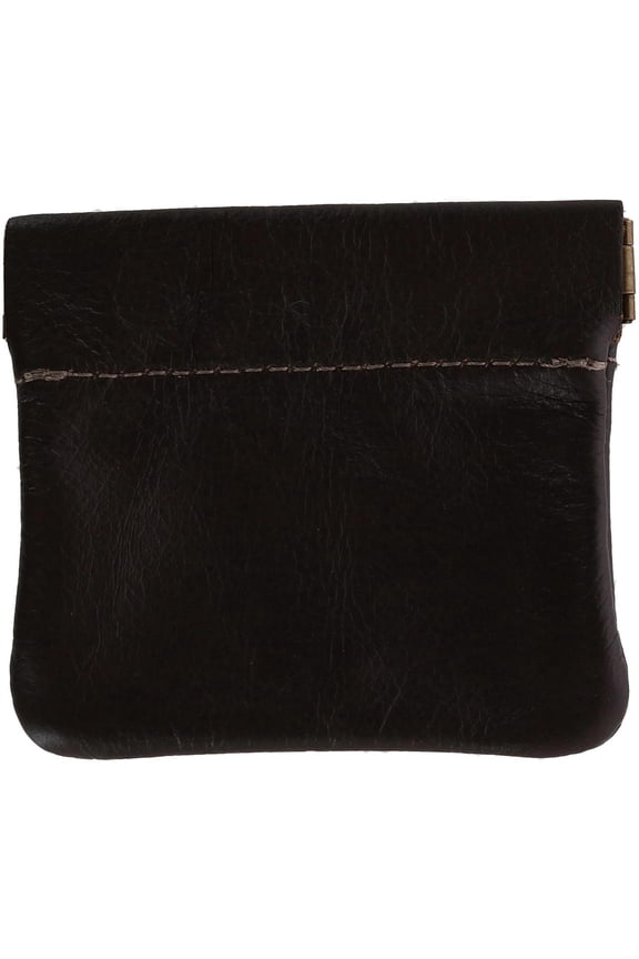 Leather Squeeze Coin Change Pouch