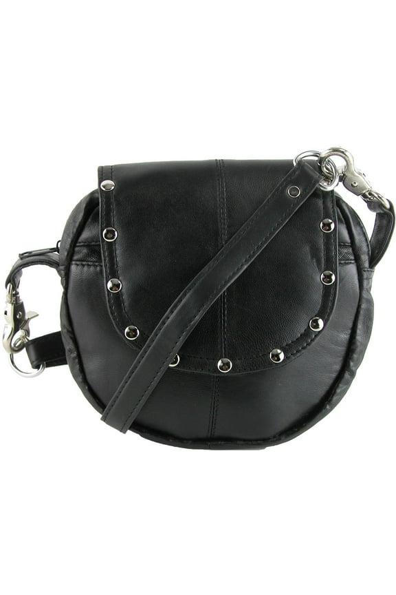 Leather Studded Biker Belt Waistpack