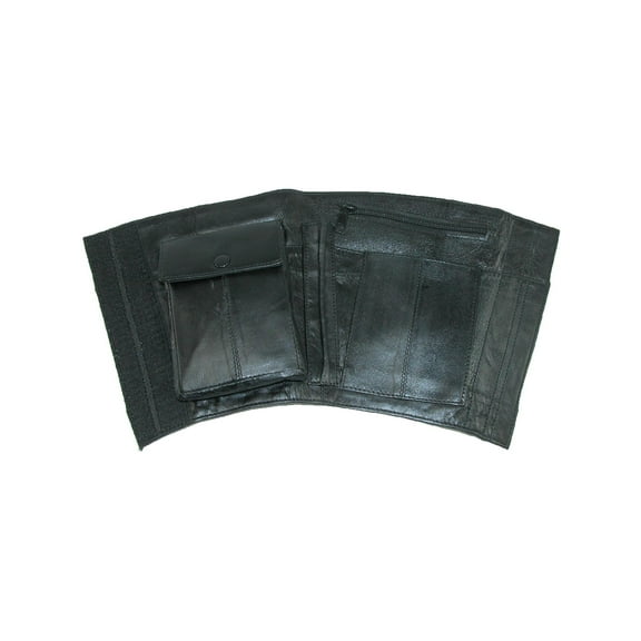 CTM Leather Travel Security Ankle Wallet