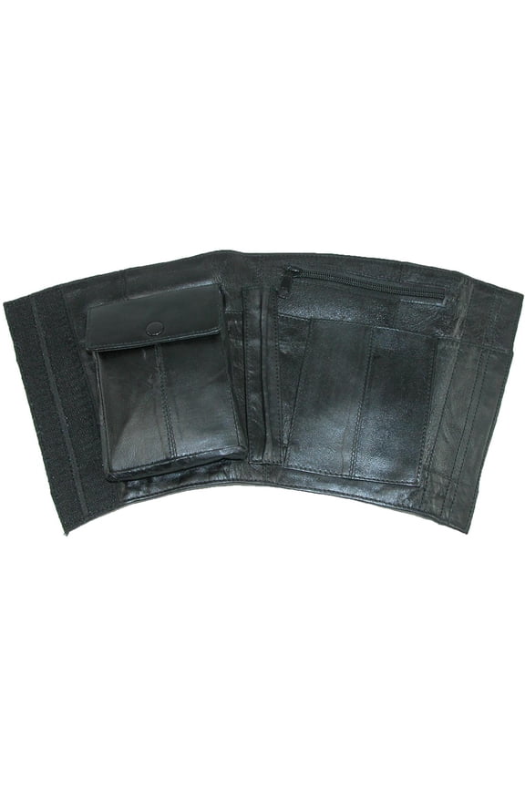 Leather Travel Security Ankle Wallet