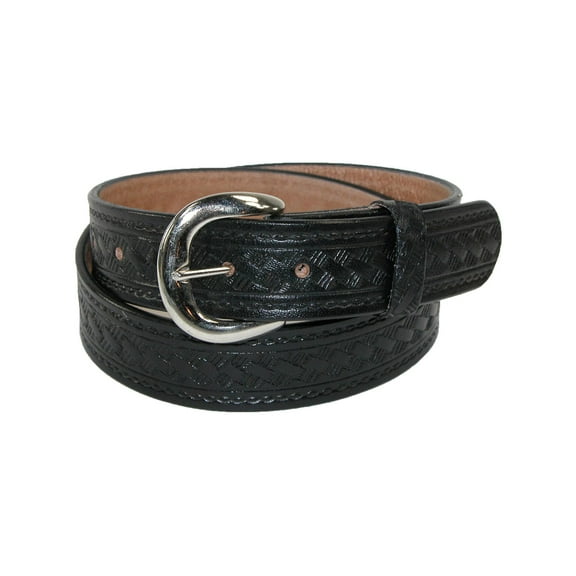 CTM  Leather Western Belt with Removable Buckle (Men)