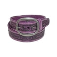 thumbnail image 1 of CTM Leather Western Embossed Belt with Removable Buckle, 1 of 3