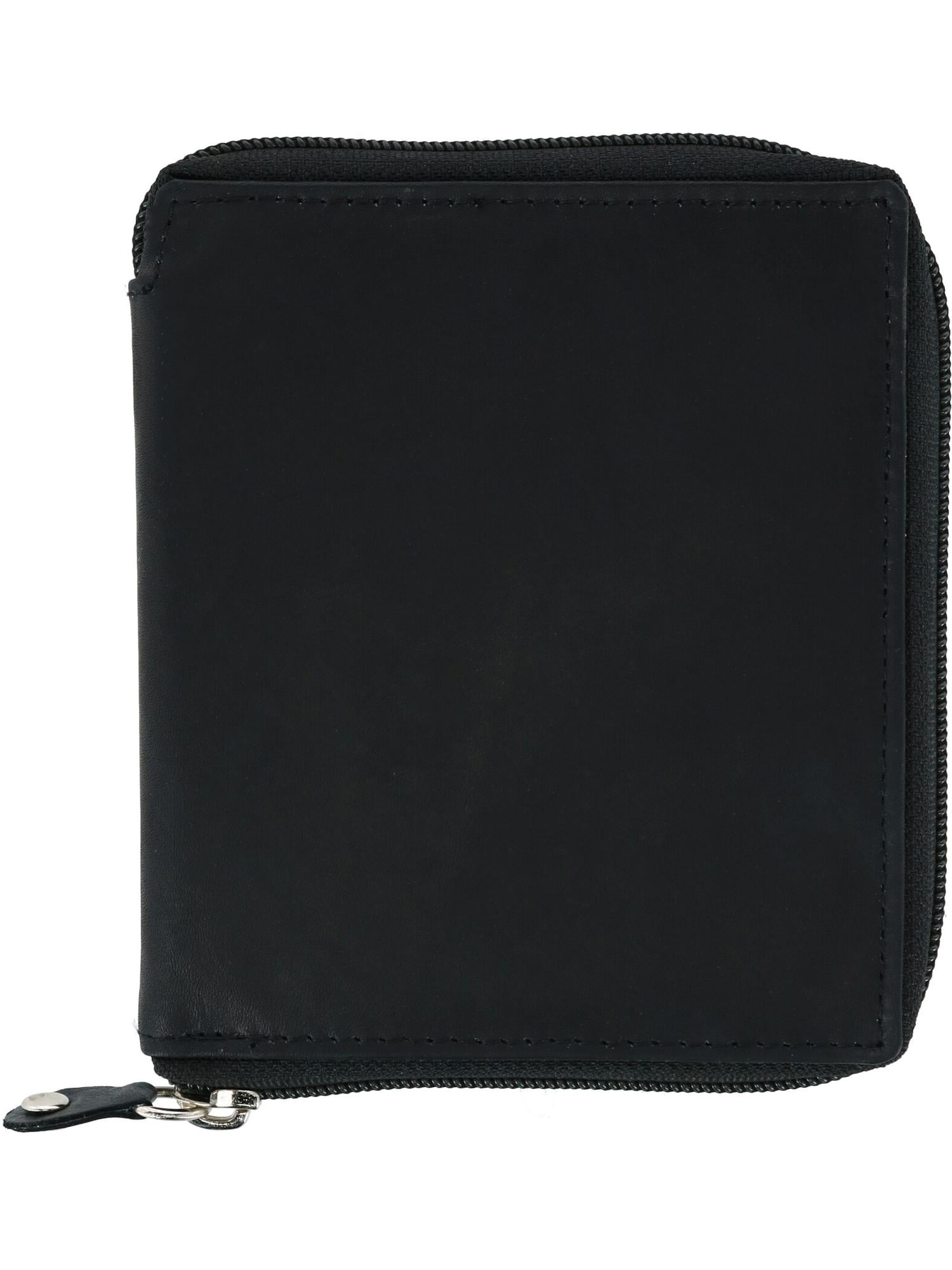CTM Leather ZipAround European Wallet (Men)