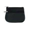 thumbnail image 1 of CTM Leather Zipper Coin Pouch Wallet, 1 of 5