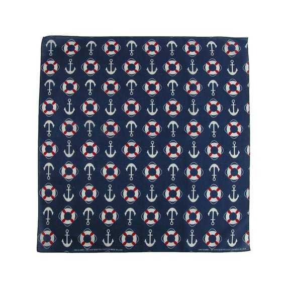 CTM Life Preserver and Anchor Nautical Bandana