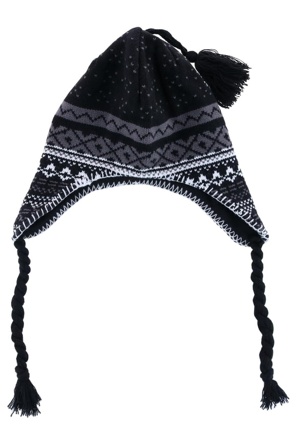 Lined Winter Pattern Helmet Hat (Men)